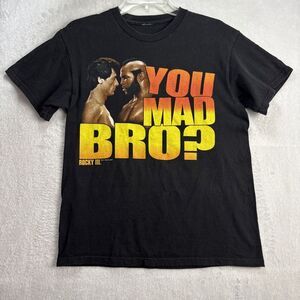 Rocky 3 You Mad Bro? T shirt No Tag ( 36 x 25.5 inches measured) Black